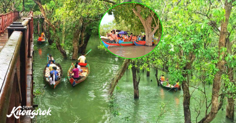 កំពង់ភ្លុក ​លើទឹកដីសៀមរាប ​ទេសភាពលើផ្ទៃទឹកស្អាតកប់ ដែលមិនអាចមើលរំលងបាន