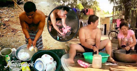 សួរថា ខ្លាចខ្មាសអ្នកណា ជួយការងារប្រពន្ធយើងសោះ ការងារក្នុងផ្ទះយើងសោះហ្នឹង