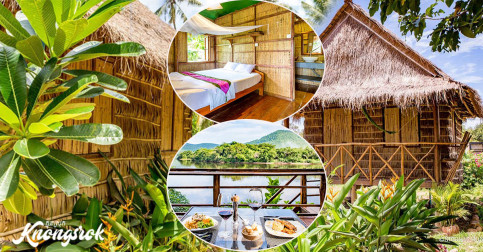 ធម្មជាតិពិតៗមិនបាច់ប្រើម៉ាស៊ីនត្រជាក់ តោះ! សាកស្នាក់នៅបែបជនបទផ្ទះប្រក់ស្បូវម្តងមើល៍ដឹងតែប្លែកអារម្មណ៍