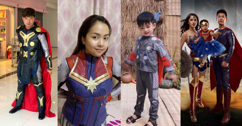 Wow ឡូយខប់! លោក ជា វណ្ណារិទ្ធ ភរិយា អូន Fame & អូន Fair បានប្រែក្លាយជា Super Hero ហើយតើនេះ!