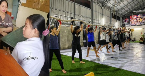 ក្លិបCambodian Top Team​ ប្រកាស​រក​ប្អូនស្រីមរកត​ត្រូវក្មេង​ស្រី​បួននាក់​វាយ​មក​ហាត់​ក្បាច់គុនការពារខ្លួននិង​ពង្រឹងស្មារតីឡើងវិញដោយ​មិនអស់លុយ