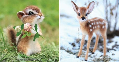 An Artist From Russia Makes Animal Toys That Enchant Everyone at First Sight