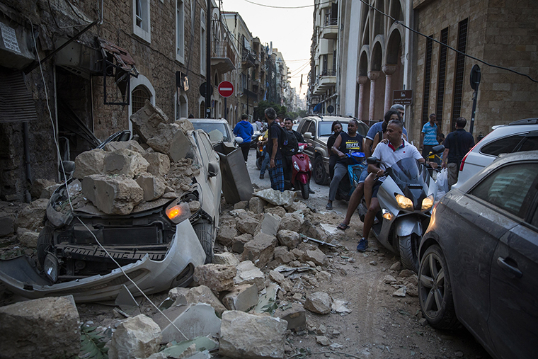 Massive Explosion Near Port Area Of Beirut