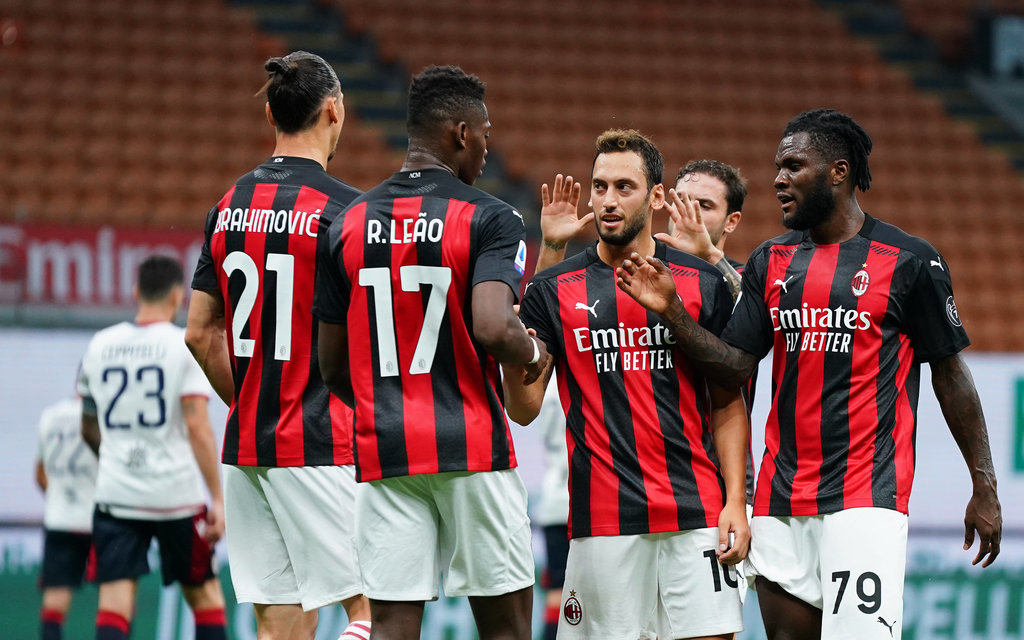 Photo LaPresse Spada Agoust , 01 2020 Milan ( Italy ) Soccer A.C. Milan Season 2019 2020 Serie A Milan Vs Cagliari