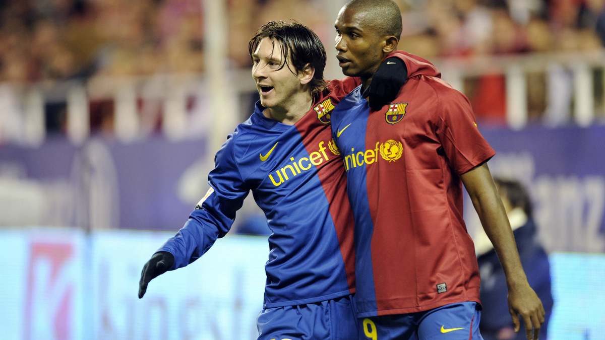 Etoo And Messi