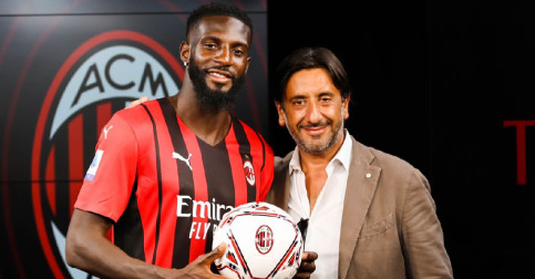 ផ្លូវការ៖ Bakayoko ផ្ទេរទៅ​លេងនៅ AC Milan លើ​កុងត្រាខ្ចី​ជើង​២រដូវកាល