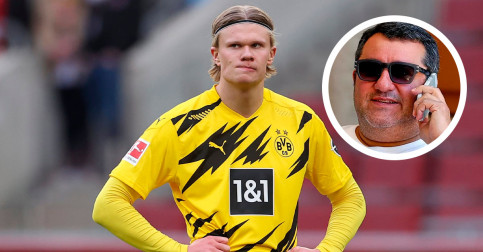 ភ្នាក់ងារដ៏ល្បីល្បាញ Mino Raiola ជំរុញឱ្យមានការផ្ទេរ Haaland ពី Dortmund ទៅ PSG