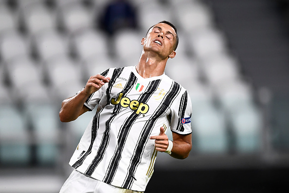 Cristiano Ronaldo Of Juventus FC Looks Dejected During The