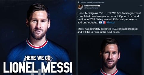 ផ្លូវការ៖ Messi ផ្ទេរទៅ PSG គឺ​រួច​រាល់ហើយ