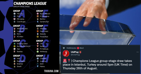 Champions League ចាប់​ឆ្នោតរួច​ហើយ! ប្រិយមិត្តគិតថាមួយណាជាពូលស្លាប់រស់?