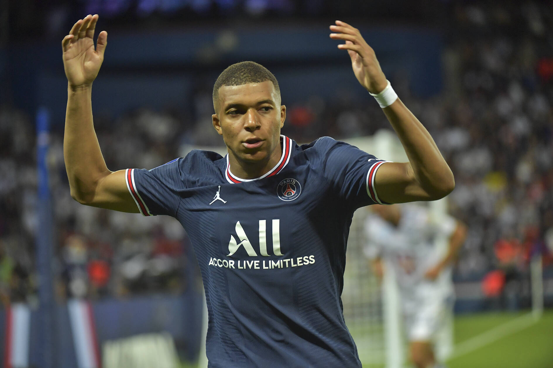 MBappe FOOTBALL : PSG Vs Strasbourg Ligue 1 14/08/2021 MAO/Panoramic PUBLICATIONxNOTxINxFRAxITAxBEL