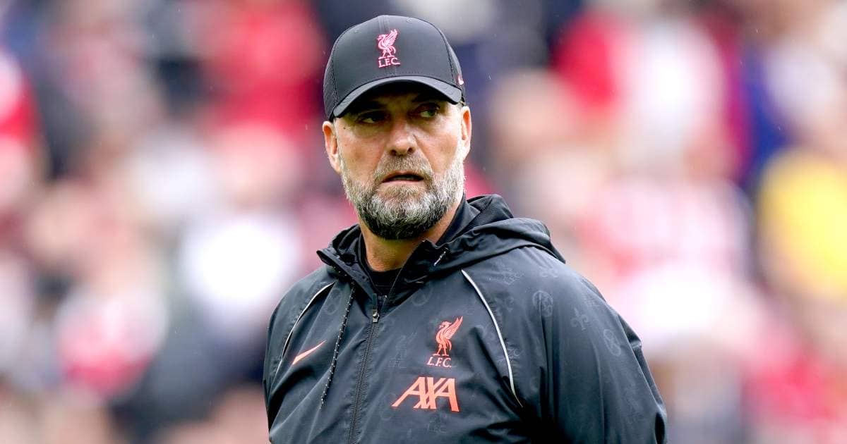 Jurgen Klopp On The Touchline Before Liverpool Game Against Burnley In August 2021