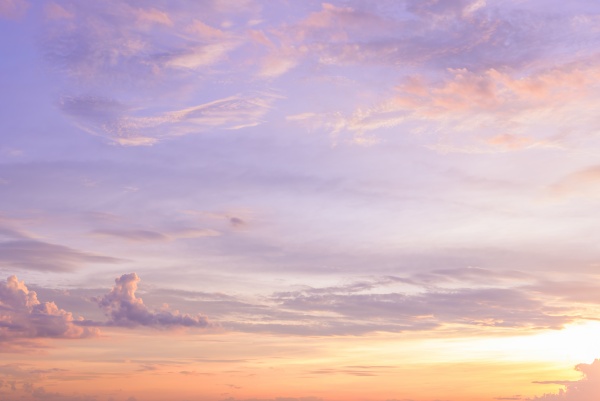 Twilight,Sunset,Sky,With,Clouds