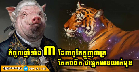 កំពូលឆ្នាំទាំង ៣ ដែលពូកែត្អូញថាអត់លុយ តែការពិត ទ្រព្យស្ដុក