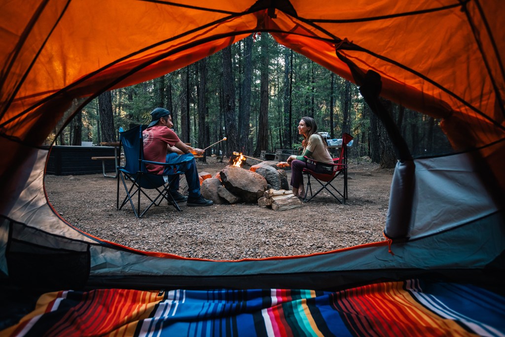 Couple Tent Camping