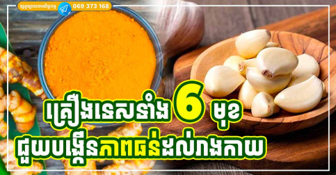 ឥទ្ធិពលគ្រឿងទេសទាំង ៦ មុខ ជួយបង្កើនភាពធន់ដល់រាងកាយ ពិតជាទទួលបានអត្ថប្រយោជន៍ខ្ពស់