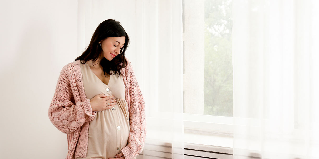 Pregnant Woman Smiling