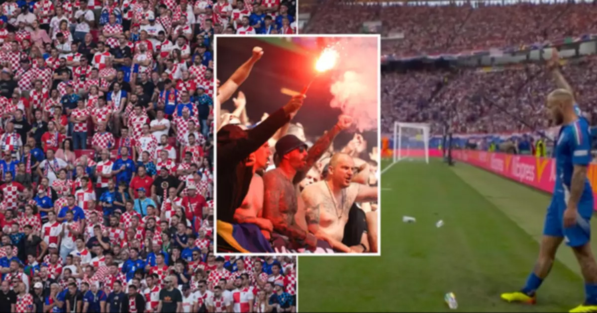 អ្នកគាំទ្រនៅ Euro 2024 ត្រូវព្រមានរបស់មន្រ្តីរៀបចំ​ការ​ប្រកួតដោយសារ​គប់វត្ថុរឹងចំកីឡាករឱ្យ​ឈឺចាប់
