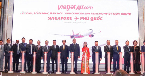 ក្រុមហ៊ុន Vietjet ប្រកាសផ្លូវហោះហើរថ្មី កោះភូកុក-សិង្ហបុរី និងចុះហត្ថលេខាលើកិច្ចព្រមព្រៀងហិរញ្ញប្បទានយន្តហោះដែលមានតម្លៃជាទឹកប្រាក់ចំនួន ៣០០ លានដុល្លារ