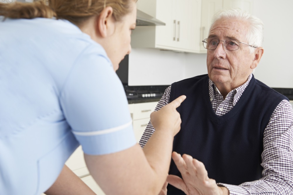 Elderly Man Being Mistreated