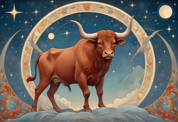 Chinese Zodiac Sign Ox Drawing Bull_328946 18665