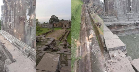 ប្រាសាទព្រះវិហារត្រូវបានទាហានឈ្លានពានសៀមប្រេីប្រាស់ការទម្លាក់គ្រាប់បែកMK-82