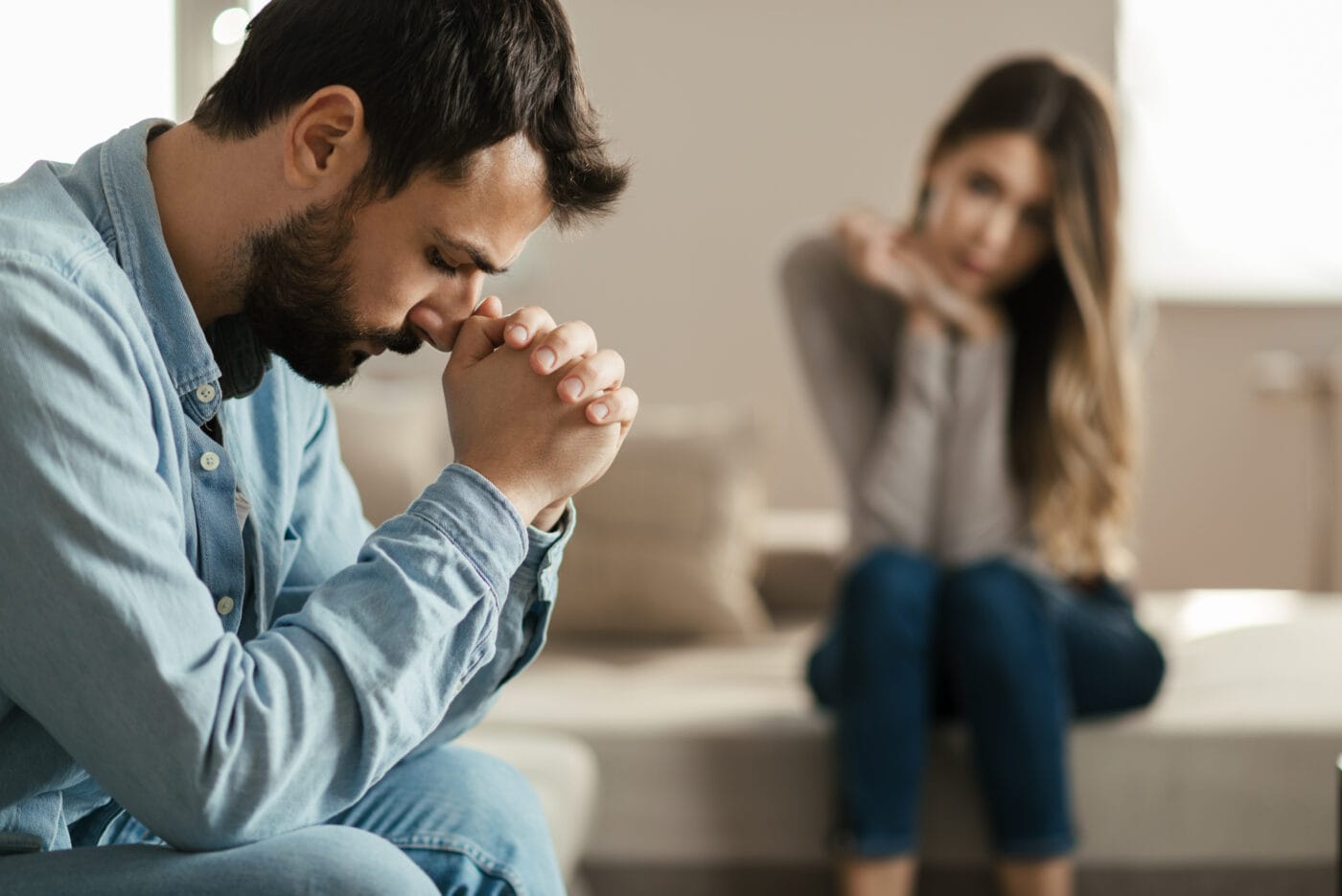 Young Couple Having Problems In Their Relationship At Home