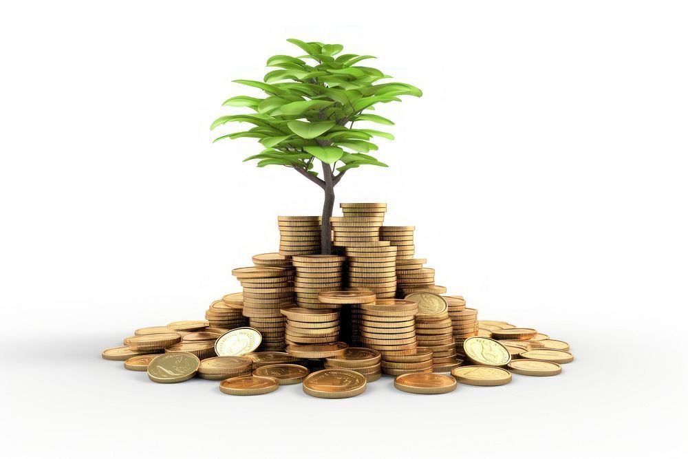 Investment Money Plant Coin. AI Generated Image By Rawpixel.