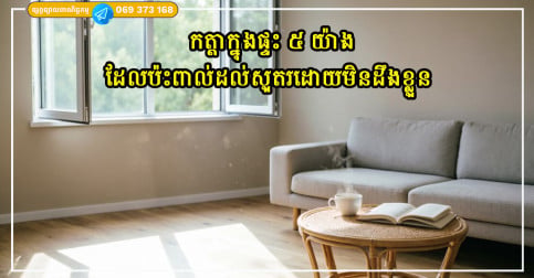 កត្តាក្នុងផ្ទះ ៥ យ៉ាងដែលប៉ះពាល់ដល់សួតរបស់អ្នក មនុស្សជាច្រើនឈឺដោយមិនដឹងខ្លួន