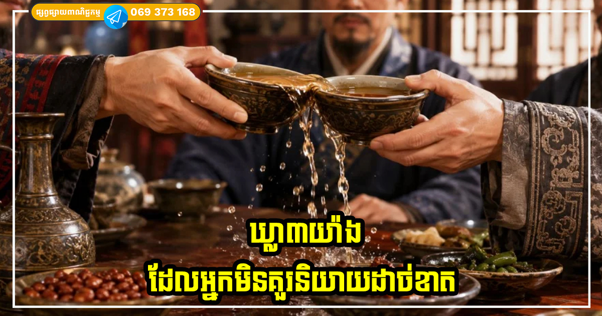 ឃ្លា៣យ៉ាង ដែលអ្នកមិនគួរនិយាយដាច់ខាត ព្រោះវាអាចធ្វើឱ្យខាតលាភ