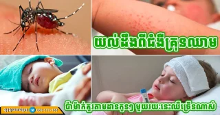 កុមារក្ដៅខ្លួនភ្លាមៗ កុំទុកចោលនៅផ្ទះ អាចជាផ្ដាសាយ រលាកបំពង់ក ឬគ្រុនឈាម សូមនាំទៅមណ្ឌលសុខភាពជិតបំផុត