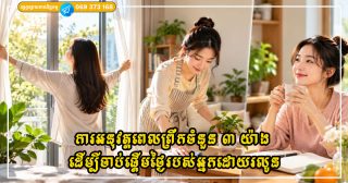ការអនុវត្តពេលព្រឹកចំនួន ៣ យ៉ាង ដើម្បីចាប់ផ្តើមថ្ងៃរបស់អ្នកដោយរលូន និងងាយស្រួលទាក់ទាញសំណាងល្អ