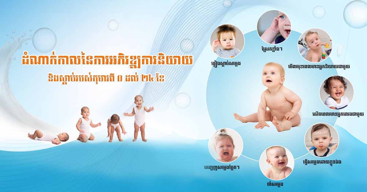 ម៉ាក់ៗគួរដឹង! កូនអាយុ ០ ដល់ ២៤ ខែ គួរស្តាប់ និងនិយាយបានប៉ុណ្ណា តាមវ័យនីមួយៗ